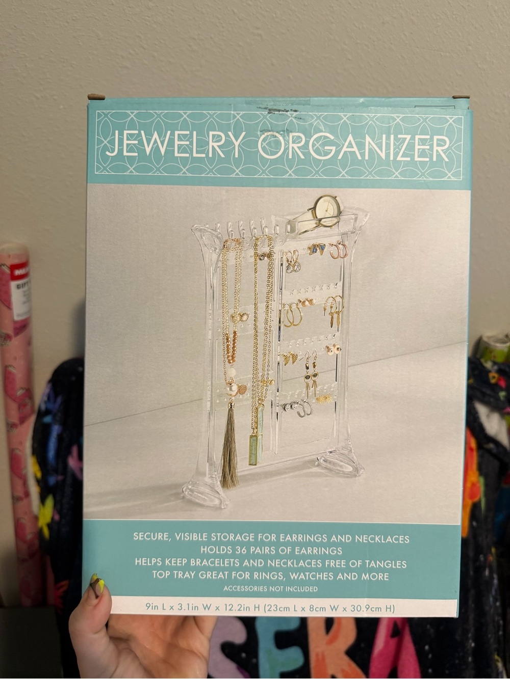 JEWELRY ORGANIZER Clear Acrylic Jewelry Stand - Transparent